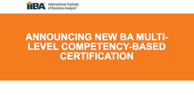 New IIBA Certification Program